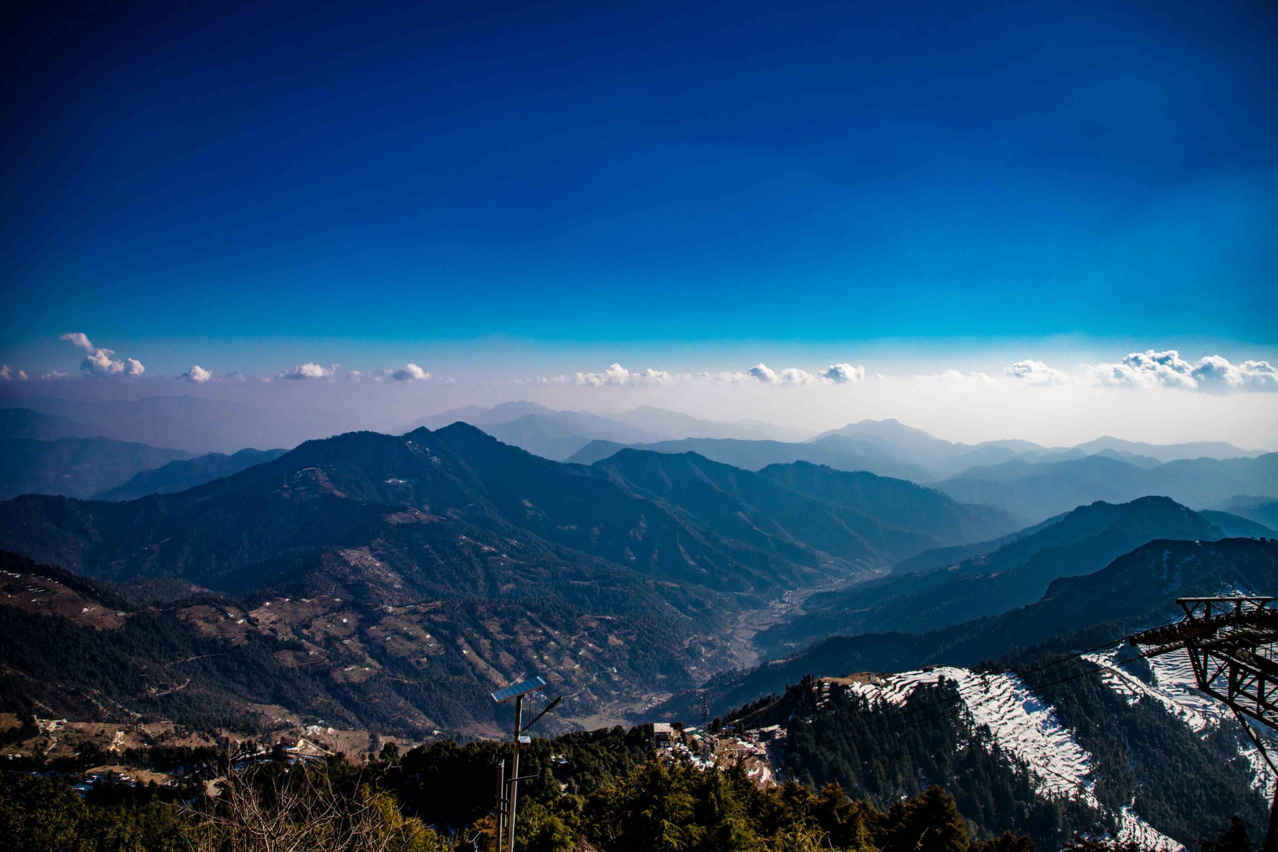 Peaks View From Surkanda Devi Temple SLW